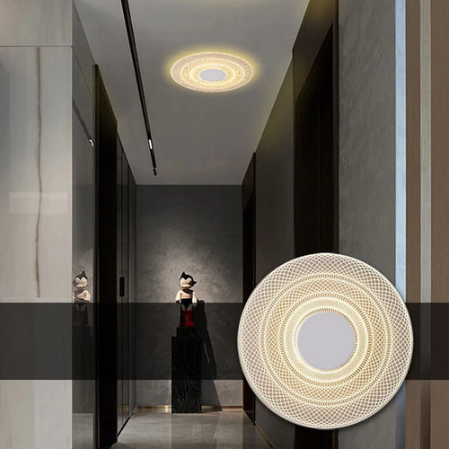 Moderne Ultra-mince salon porche balcon couloir allée LED plafonnier intérieur lustre acrylique светильник un plafonniers