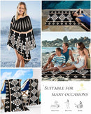 serviette de plage motifs azteques douce absorbante legere