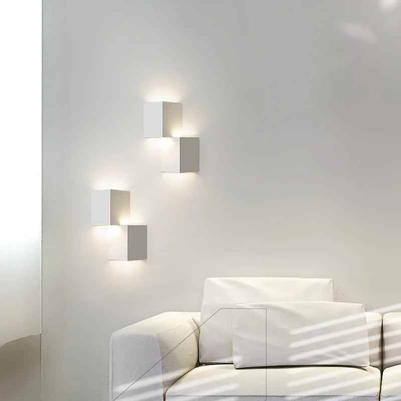 Nordic LED minimalist wall lamp for interior decoration - vue 3 sur 8