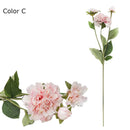 Artificial Sweet Three-Headed Peony Flower, Wedding Decoration, Simulation Peony Flower, Living Room and Office Decoration