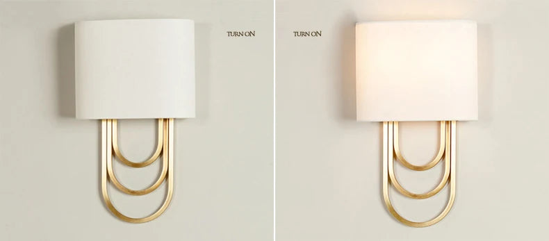 applique murale led en cuivre style américain luxe moderne - vue 8 sur 7