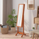 White floor mirror with LED 34x37x146 cm, home decoration wall Deco living room decoration