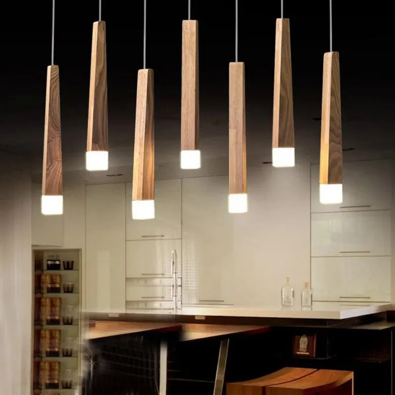 Suspension en bois moderne