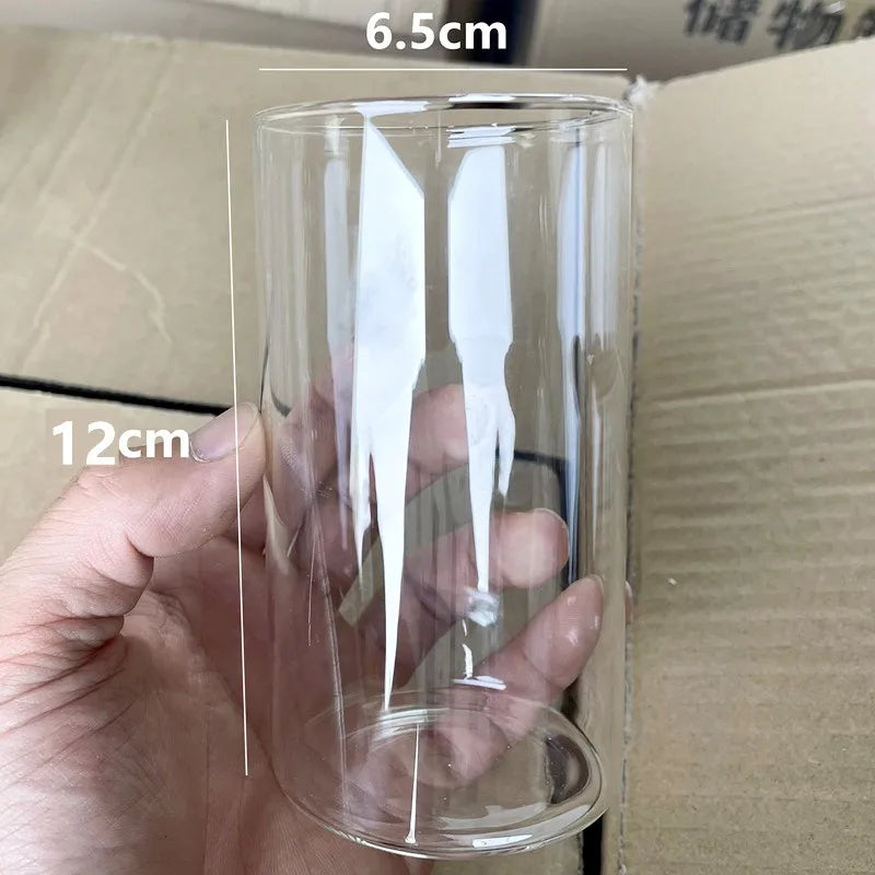 bougeoir en verre transparent pour bougies et décorations élégantes - vue 9 sur 10