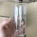 bougeoirs en verre transparent en forme de tasse décoration festive pour la maison