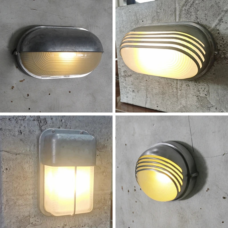 applique murale led rétro industrielle étanche pour extérieur et jardin - vue 6 sur 20
