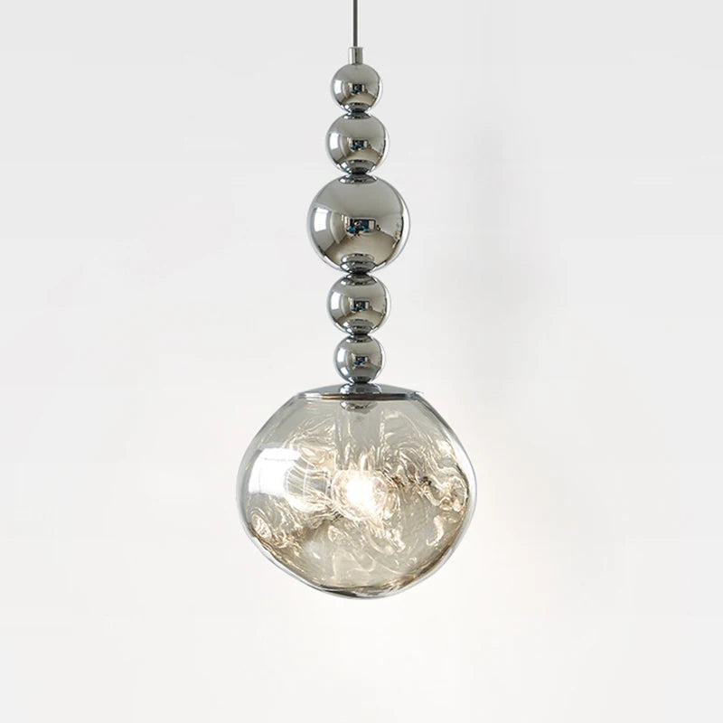 lustre en verre léger style bauhaus décoration moderne pour la maison - vue 2 sur 8