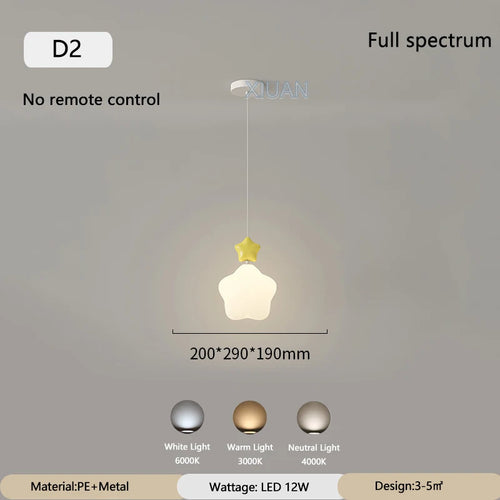 suspension modernes nuage lune étoile pour enfant - vue 11 sur 12