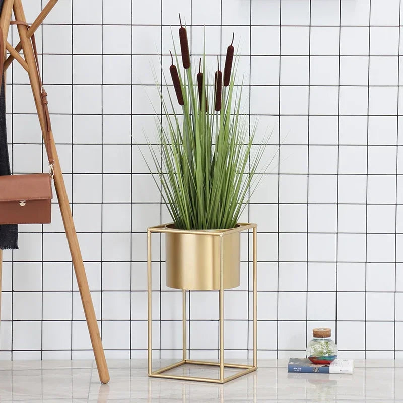 support de plantes nordique en fer forgé pour décoration intérieure et extérieure - vue 5 sur 12