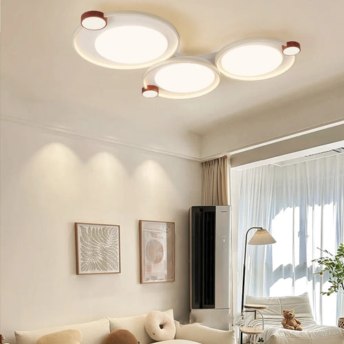 Plafonniers carrés ronds simples chambre LED éclairage intérieur moderne couloir nordique étude cuisine salle à manger lumière - vue 2 sur 12