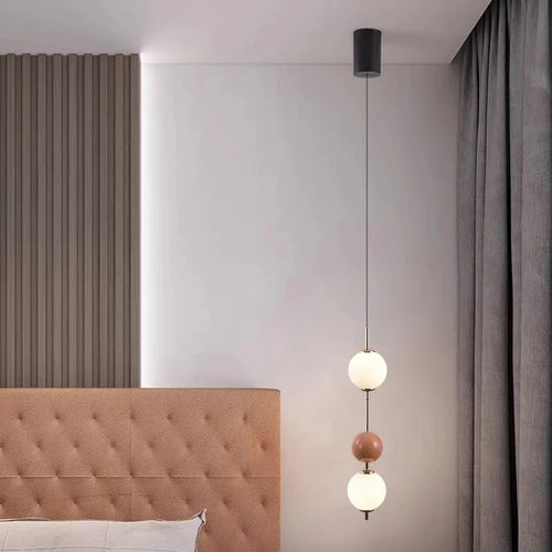 lampe suspendue led en verre avec fil réglable 4000k