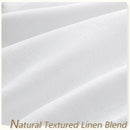 Voilage faux lin sur mesure extra long salon