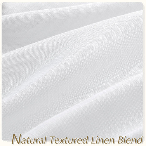 Voilage faux lin sur mesure extra long salon