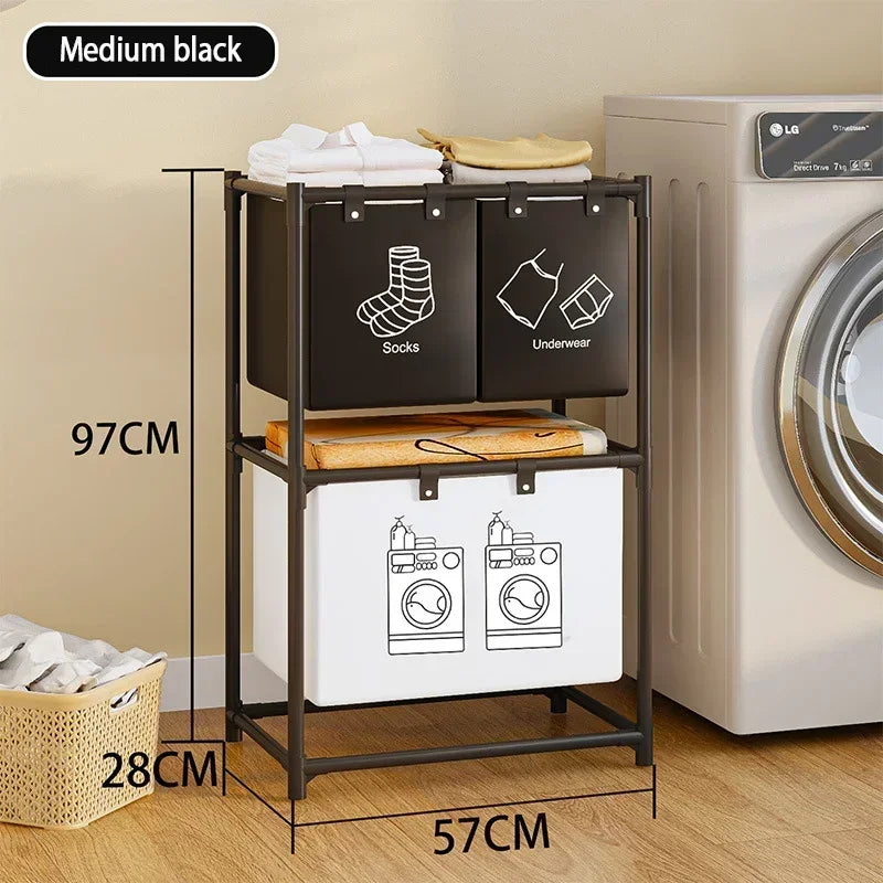 Laundry Baskets Folding laundry basket, dirty clothes storage bag, large capacity clothes basket for bathroom use - vue 11 sur 12