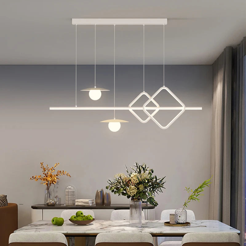 lustre nordique géométrique créatif pour restaurants et bars - vue 5 sur 18