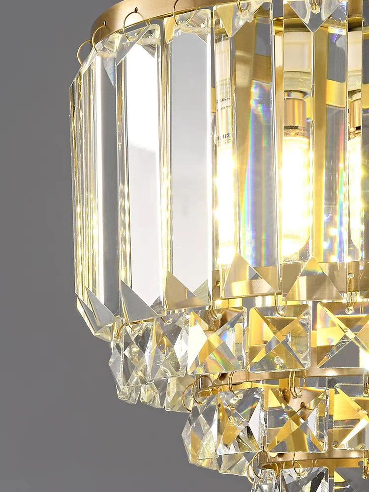 lustre en cristal de cuivre design pour décoration moderne - vue 7 sur 7