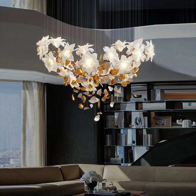 lustre led moderne pour décoration et éclairage maison - vue 4 sur 21