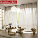 Voilage japonais léger pour salon fenêtre intimité