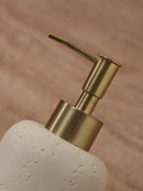 Ahunderjiaz Wabi-Sabi Style Push Bottle, Marble Shower Gel Dispenser Bottle, Light Luxury Bathroom Tabletop Decoration, Home Dec