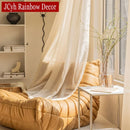 Voilage tulle scintillant moderne pour salon chambre fenêtre