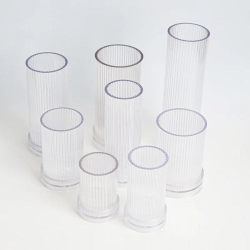 moule cylindrique à rayures pour fabrication de bougies en acrylique - vue 6 sur 14
