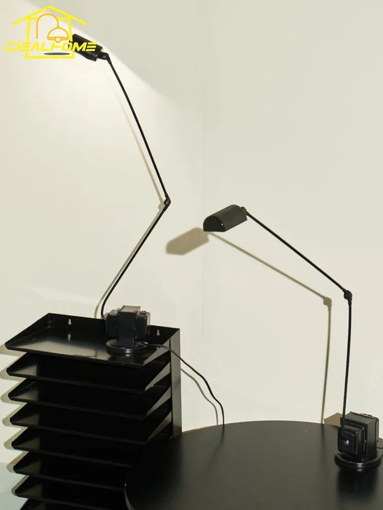 lampadaire à moteur à intensité variable design italien avec bras pivotant - vue 5 sur 16