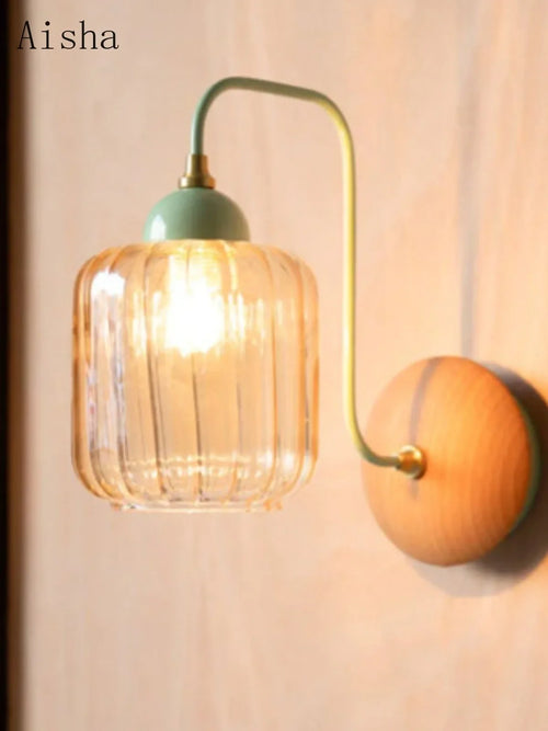 Creative medieval coloured glass wall light for interior decoration - vue 3 sur 8