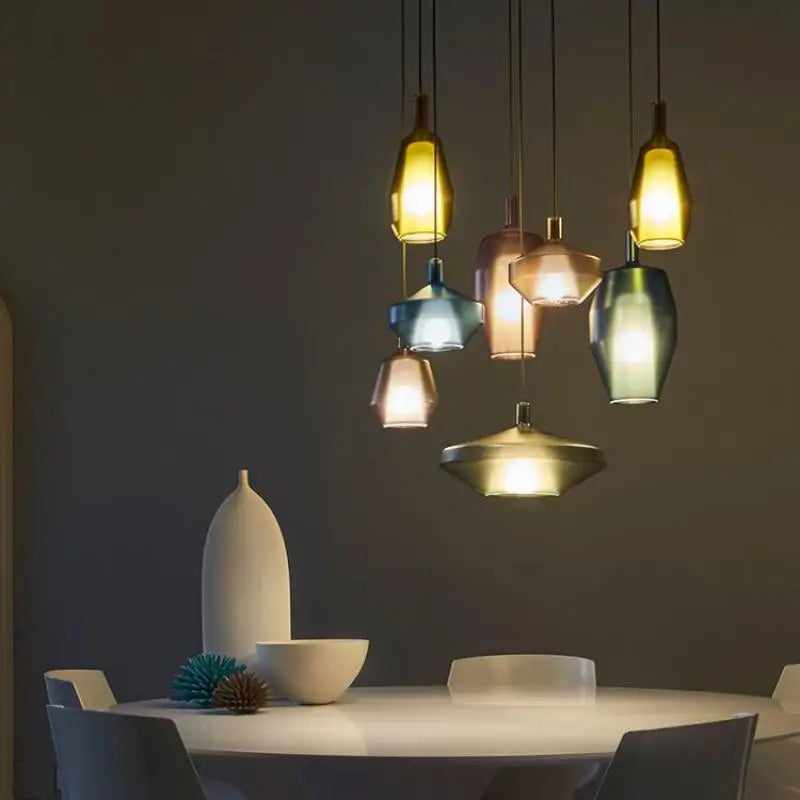 suspension en verre nordique créative pour intérieur moderne - vue 4 sur 13