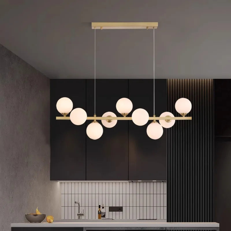 Lustre led suspendues au design moderne - vue 6 sur 18