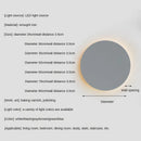 LED minimalism modern wall light for living room, bedroom, hallway, colourful circular iron plate