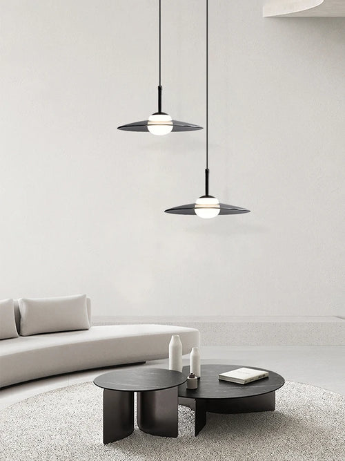 suspension minimaliste en verre pour café bar et restaurant