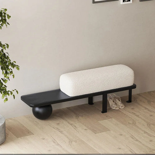 poufs nordiques en flanelle design créatif luxe pour intérieur - vue 3 sur 7