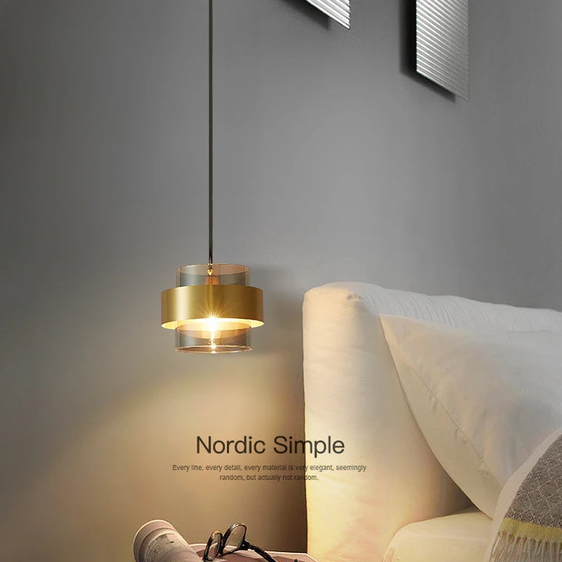 suspension moderne en verre pour décoration intérieure élégante - vue 6 sur 8