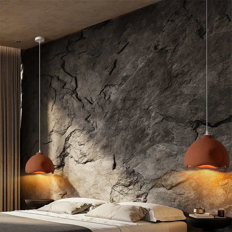 lustre moderne suspendu en résine pour décoration intérieure - vue 4 sur 8