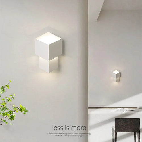 Minimalist nordic LED wall light for interior decoration - vue 3 sur 8