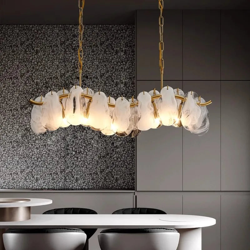 suspension en verre fait main pour un intérieur luxueux - vue 3 sur 8