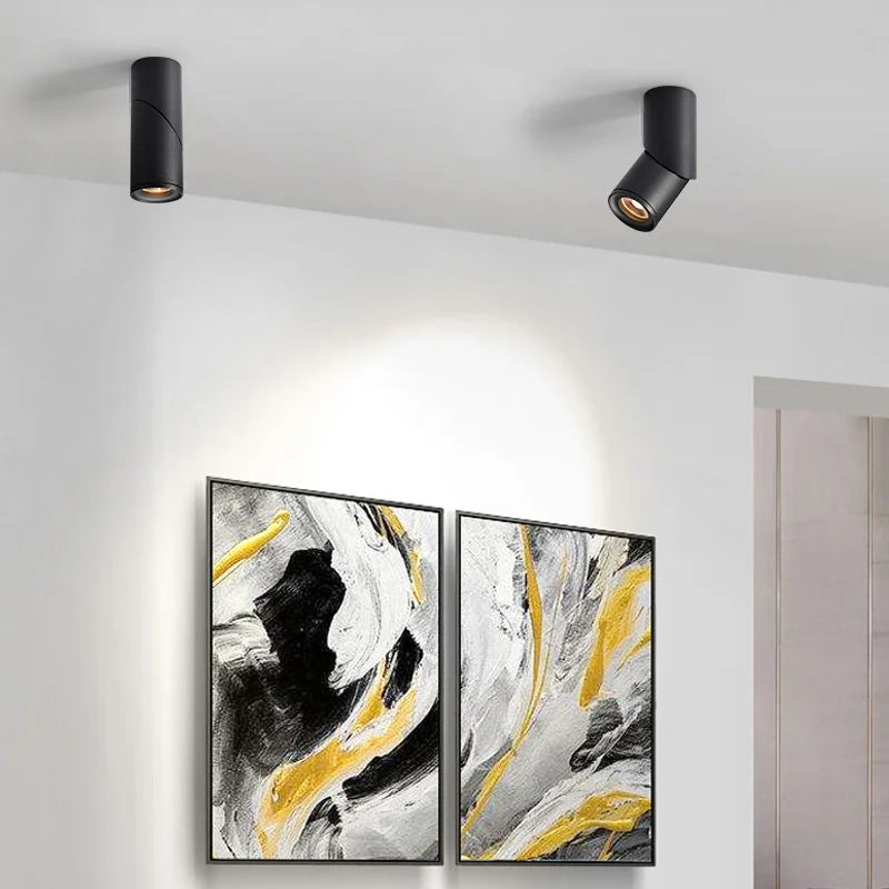 spot led rotatif réglable monté en surface pour décoration maison - vue 11 sur 12