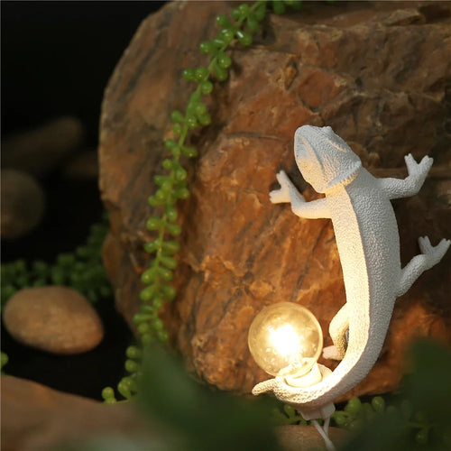 veilleuse lézard nordique lampe décorative moderne à LED - vue 3 sur 11