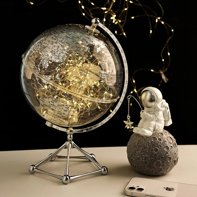 décoration globe terrestre lumineux pour apprentissage moderne éducatif - vue 2 sur 9