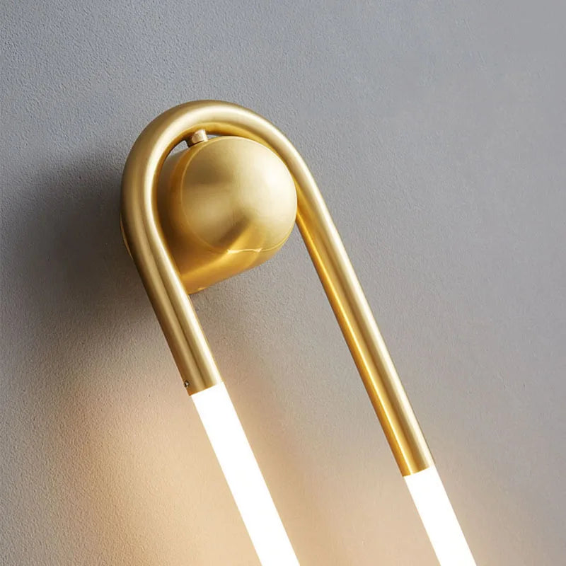 Minimalist ellipse wall light with three light colours - vue 5 sur 10
