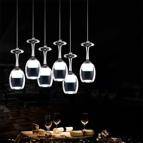 suspension modernes en verre de vin pour bar café