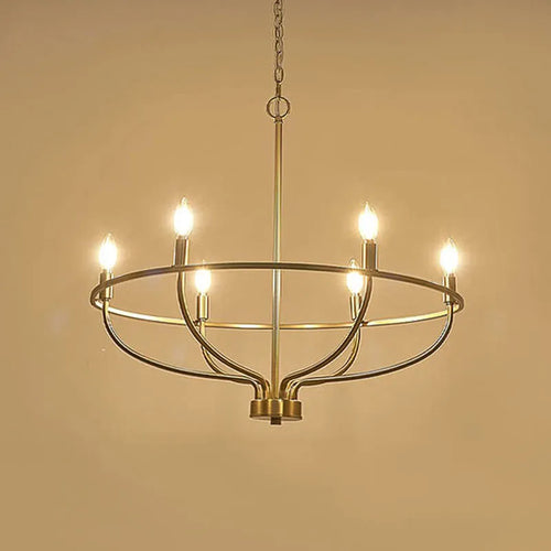 lustre rétro en fer à plusieurs têtes style industriel et loft - vue 2 sur 6