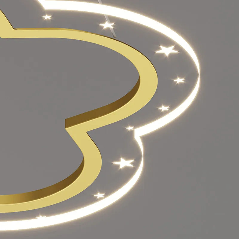 LED moderne créatif étoile suspension lumières enfants chambre lustre chambre salle d'étude maison dessin animé chambre d'enfants luminaires - vue 6 sur 21