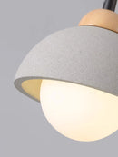 Japanese wabi-sabi style cement chandelier nordic minimalist design