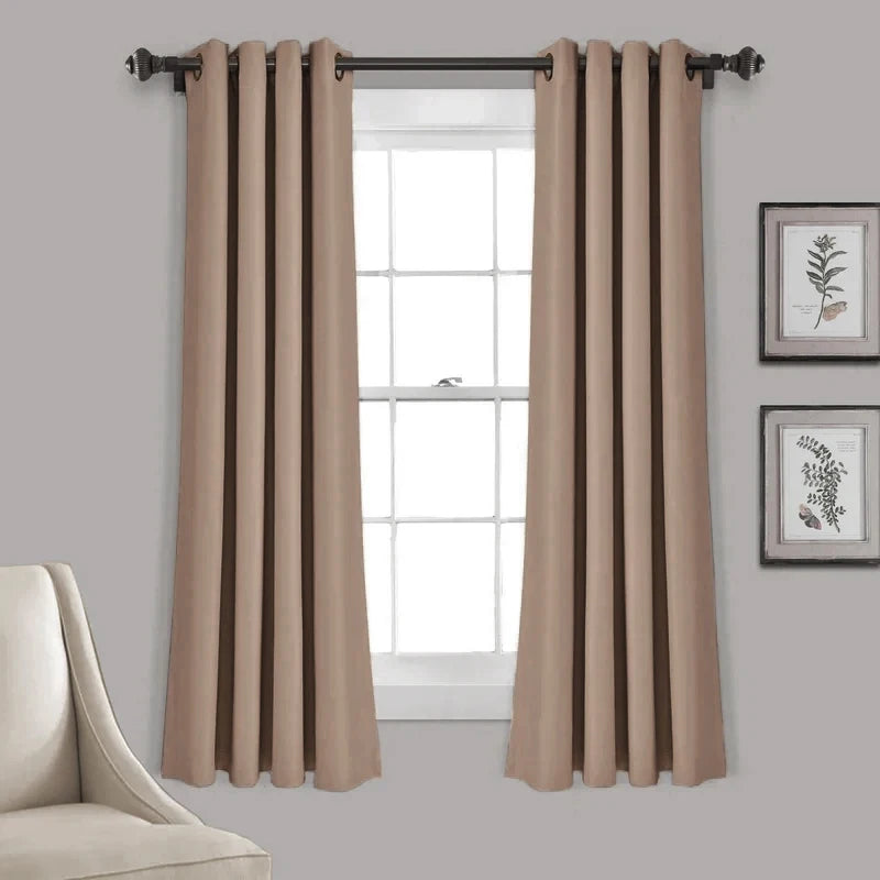 Rideau court occultant moderne pour cuisine chambre salon - vue 11 sur 12