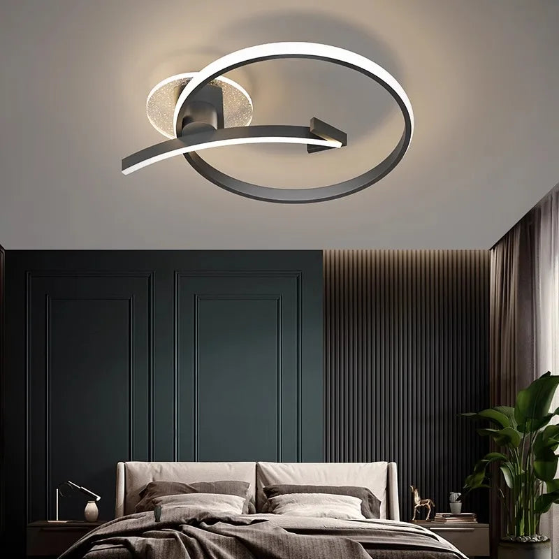 plafonnier nordique intelligent pour éclairage intérieur moderne - vue 7 sur 12