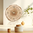 horloge murale moderne en faux bois pour décoration intérieure