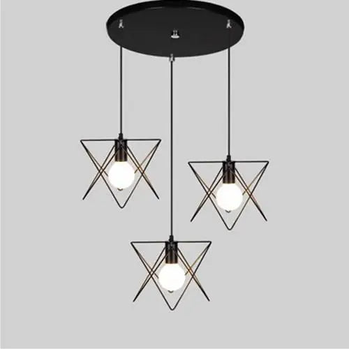 suspension en métal style vintage pour éclairage intérieur - vue 8 sur 9