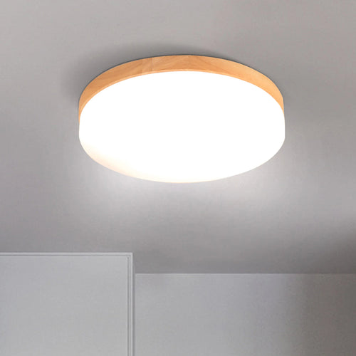 plafonnier led imitation grain de bois pour intérieur - vue 2 sur 8
