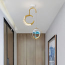 Modern minimalist Nordic chandelier moving sands effect
